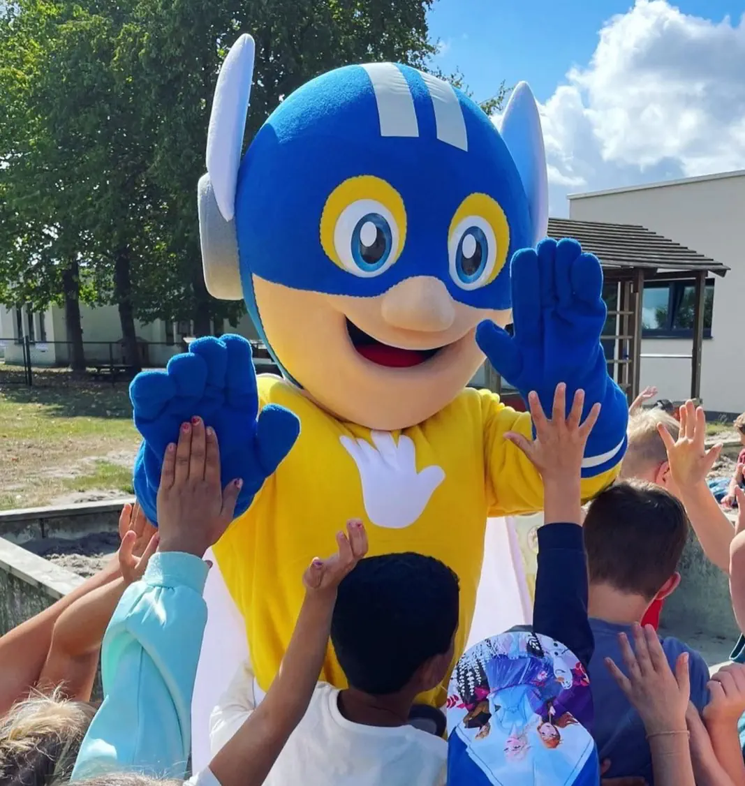 Animatoren van Team WAUW op een evenement