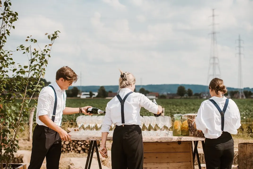 Catering & bartenders van Team WAUW op een evenement