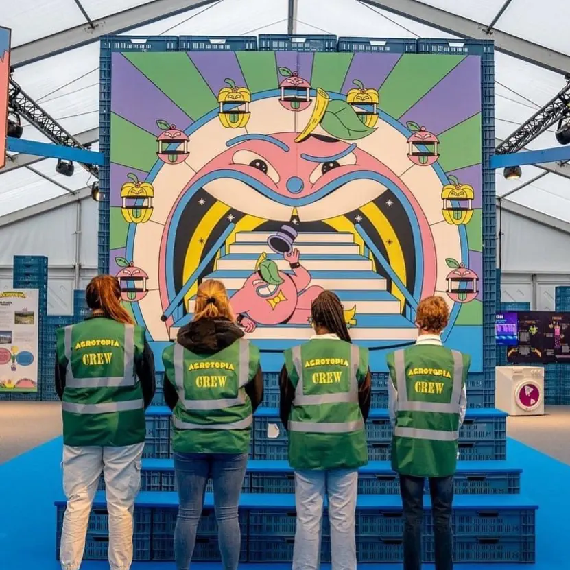 Stewards van Team WAUW op een evenement