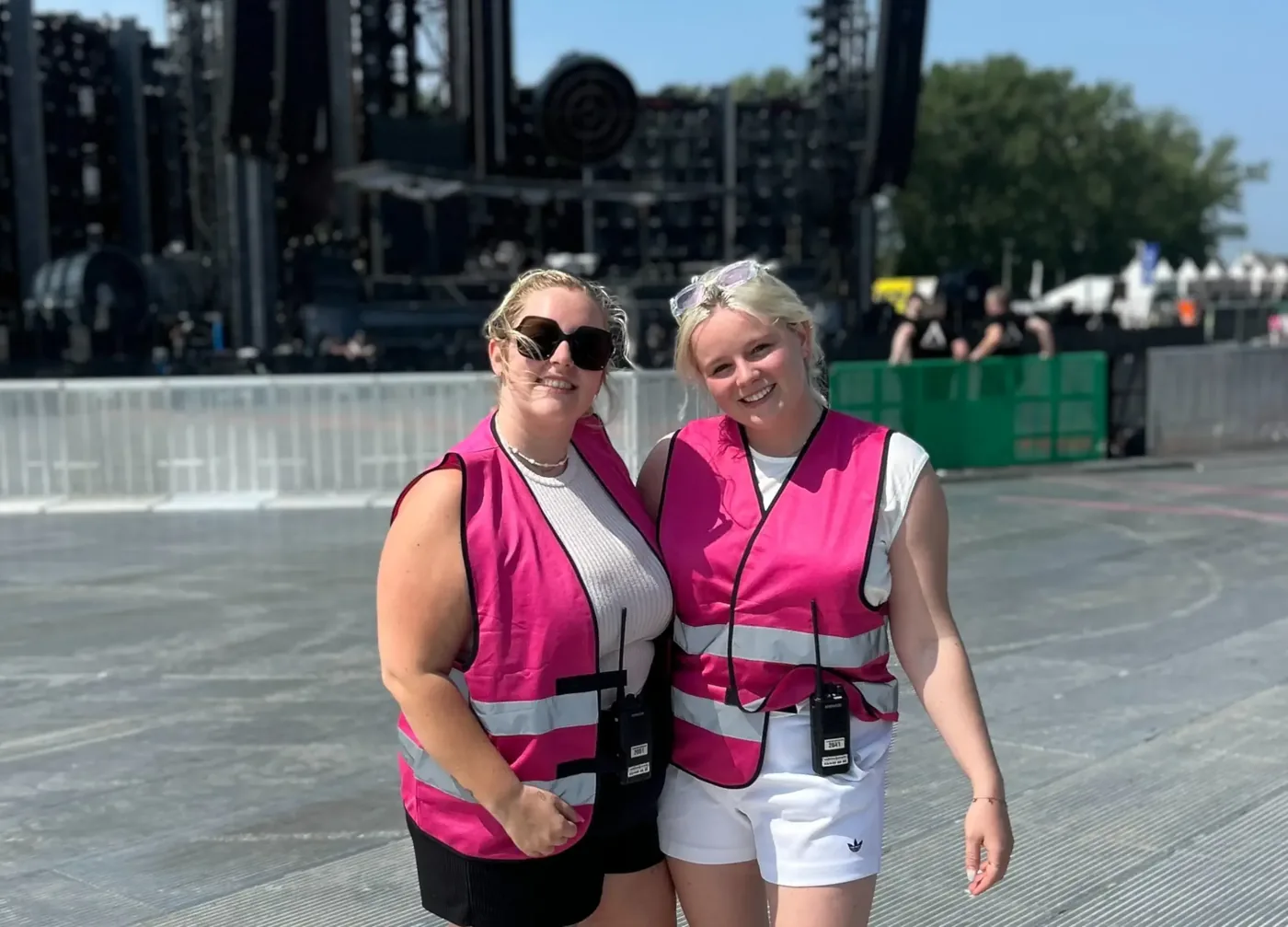 Stewards van Team WAUW op een evenement