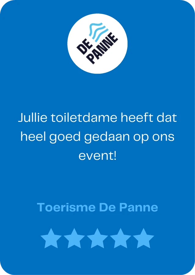 Toerisme De Panne over Team WAUW: &ldquo;Jullie toiletdame heeft dat heel goed gedaan op ons event!&rdquo;