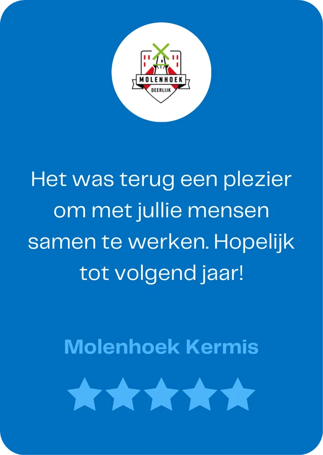 Molenhoek Kermis over Team WAUW: &ldquo;Het was terug een plezier om met jullie mensen samen te werken. Hopelijk tot volgend jaar!&rdquo;