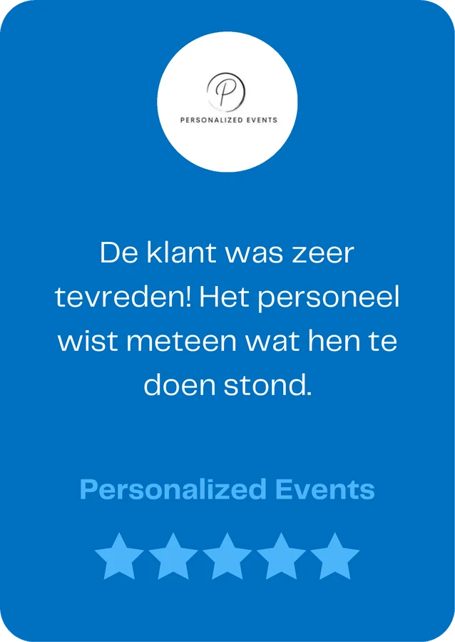 Personalized Events over Team WAUW: &ldquo;De klant was zeer tevreden! Het personeel wist meteen wat hen te doen stond.&rdquo;